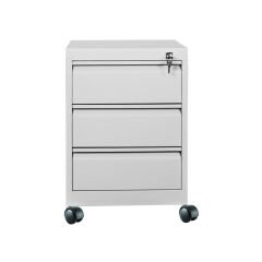 DP.70.100.03 Üç Çekmeceli Tekerlekli Keson Gri