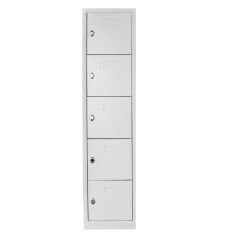 DP.55.100.14 Beş Gözlü Öğrenci ve Öğretmen Dolabı Gri