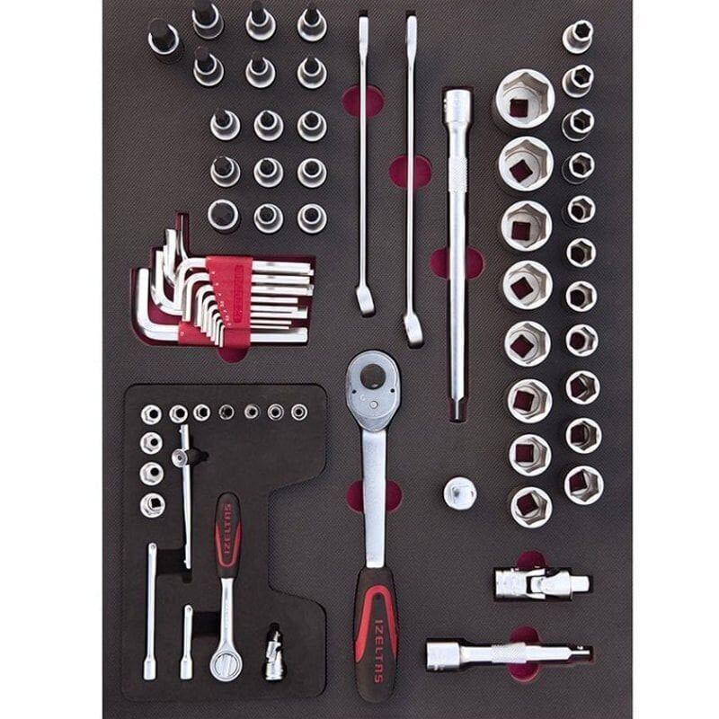 Takım Arabası TA-01 7 Çekmece (206 Parça İç Set İzeltaş) Pro Takım Arabası