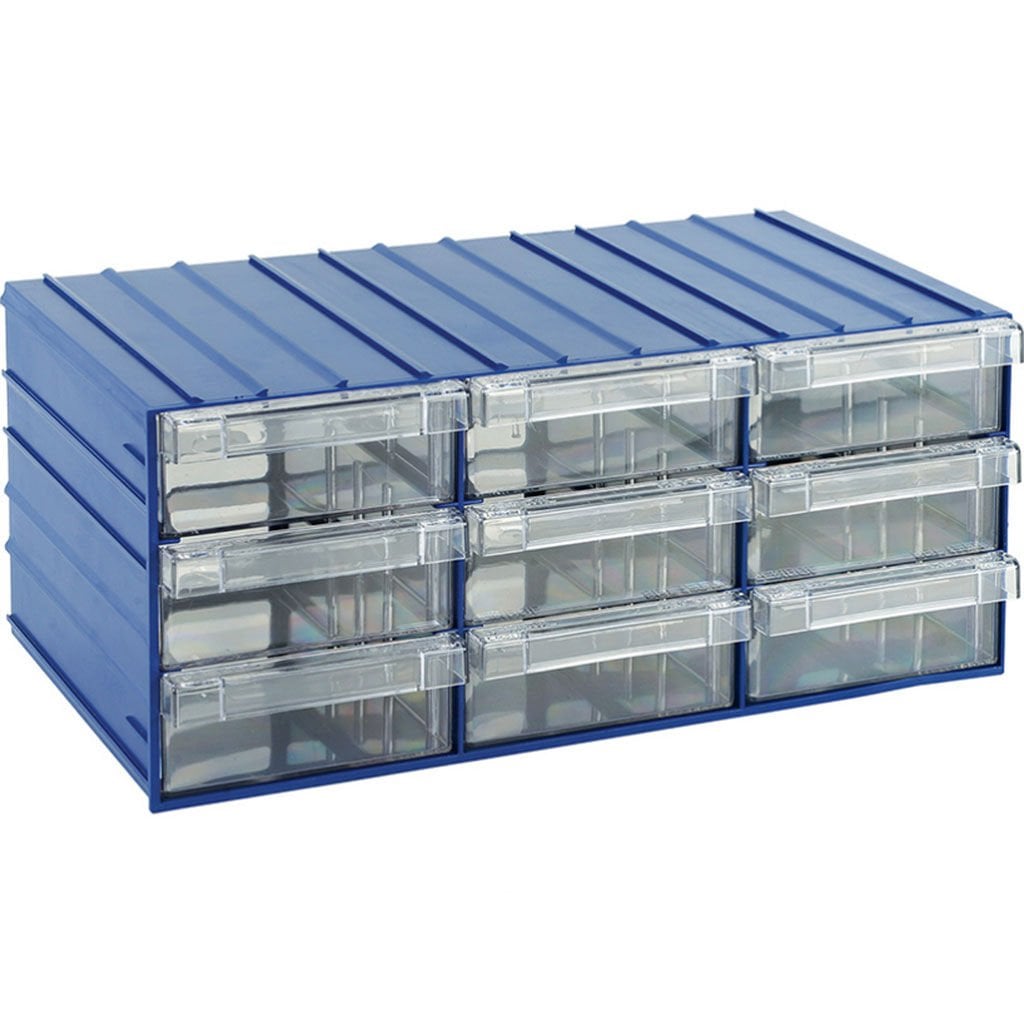 DP.205.100.20 Plastik 9 Çekmeceli Malzeme Kutusu