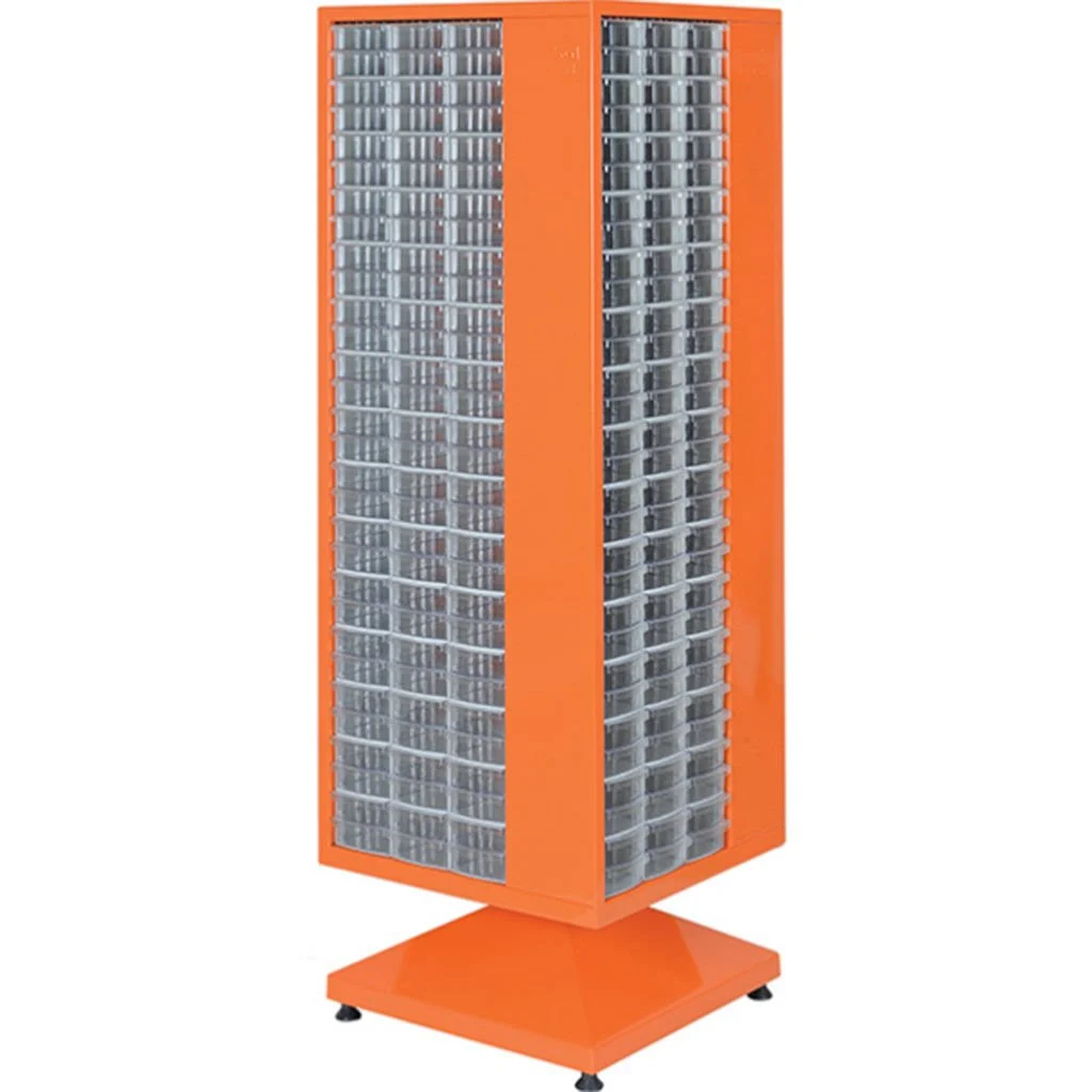 Plastik Çekmeceli Döner Metal Dolap PMD-002