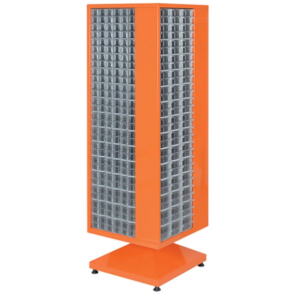 Plastik Çekmeceli Döner Metal Dolap PMD-004