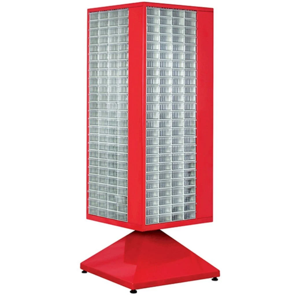Plastik Çekmeceli Döner Metal Dolap PMD-007