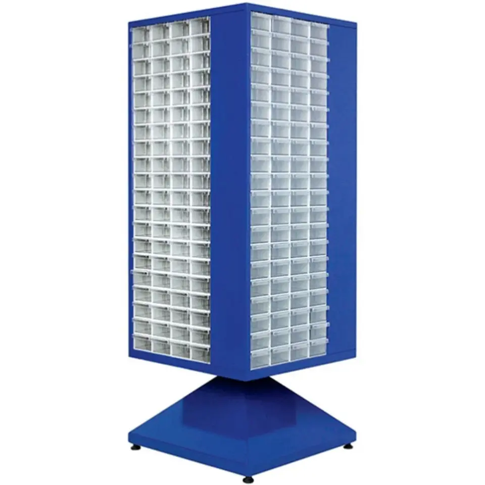 Plastik Çekmeceli Döner Metal Dolap PMD-009