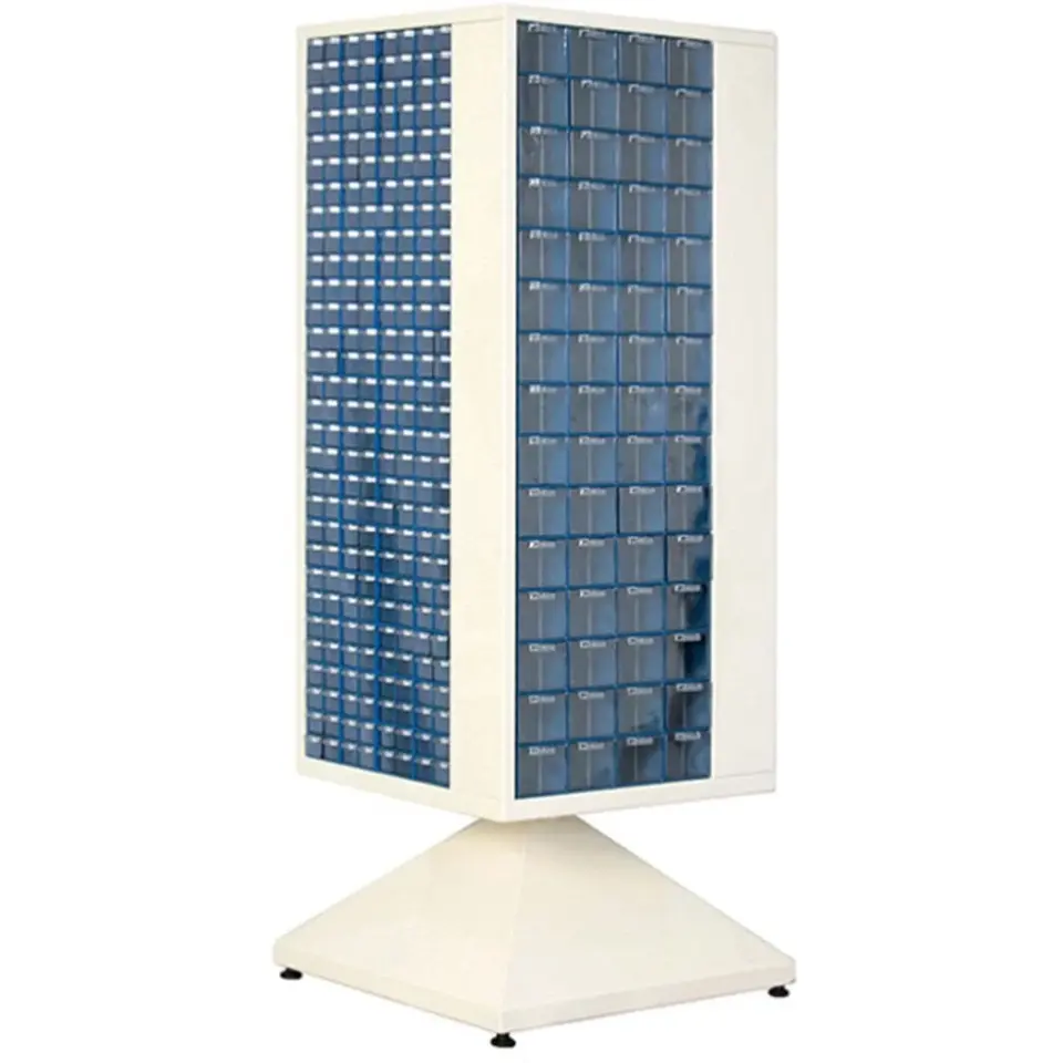 Plastik Çekmeceli Döner Metal Dolap PMD-011