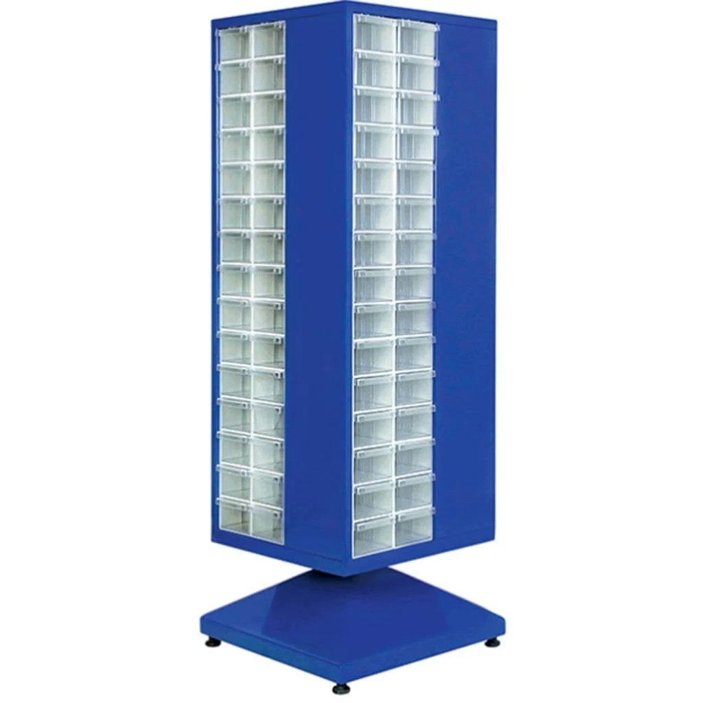 Plastik Çekmeceli Döner Metal Dolap PMD-012