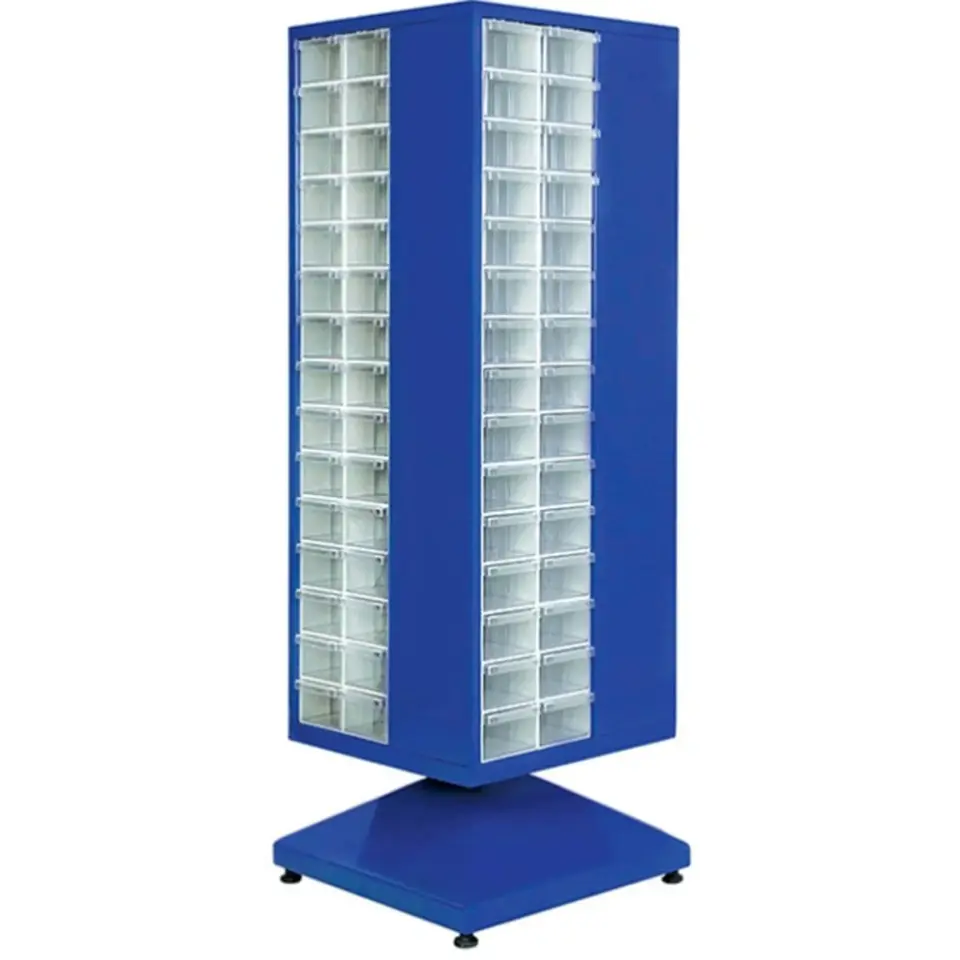 Plastik Çekmeceli Döner Metal Dolap PMD-012