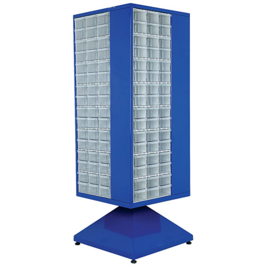 Plastik Çekmeceli Döner Metal Dolap PMD-013