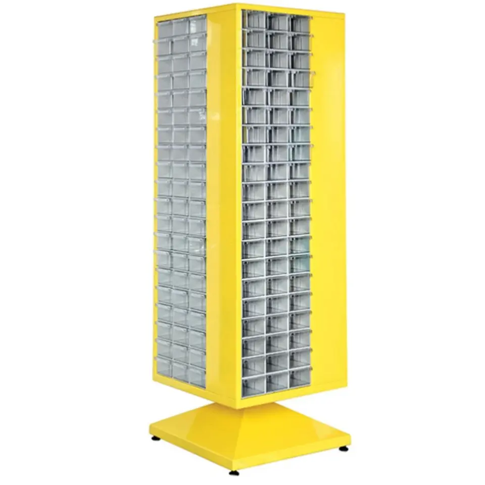 Plastik Çekmeceli Döner Metal Dolap PMD-014