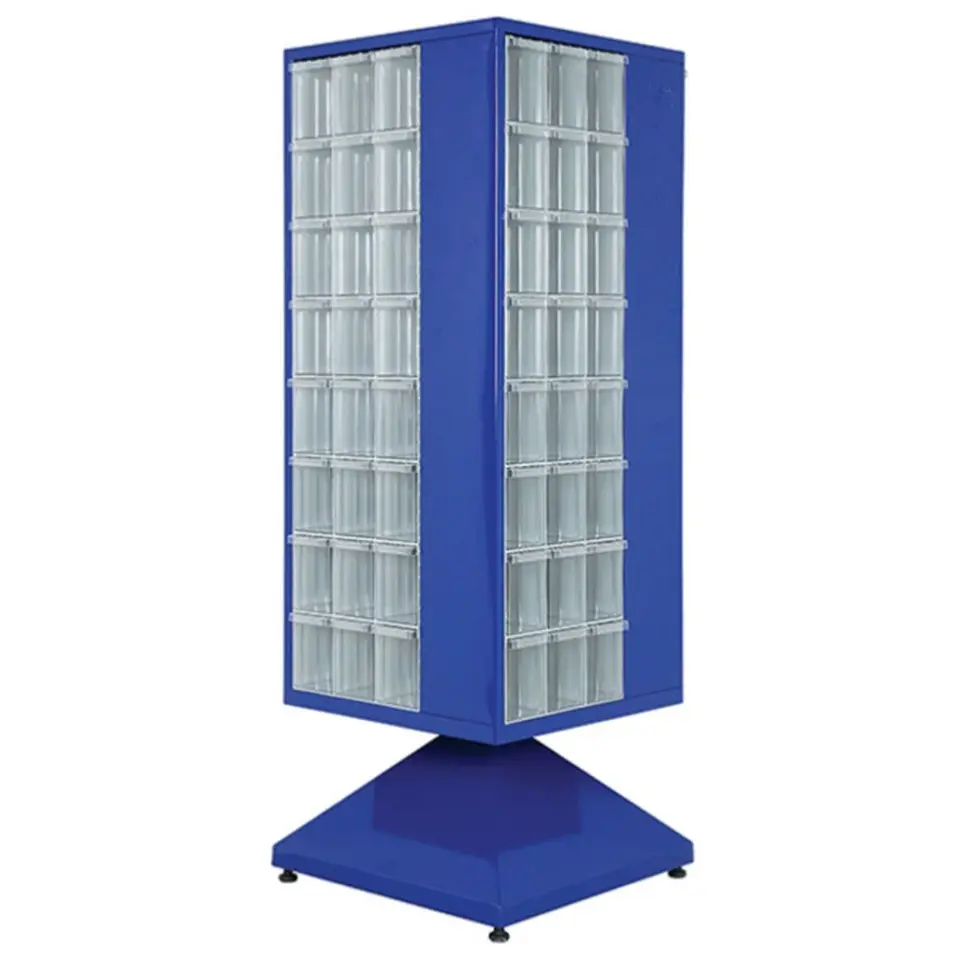 Plastik Çekmeceli Döner Metal Dolap PMD-015