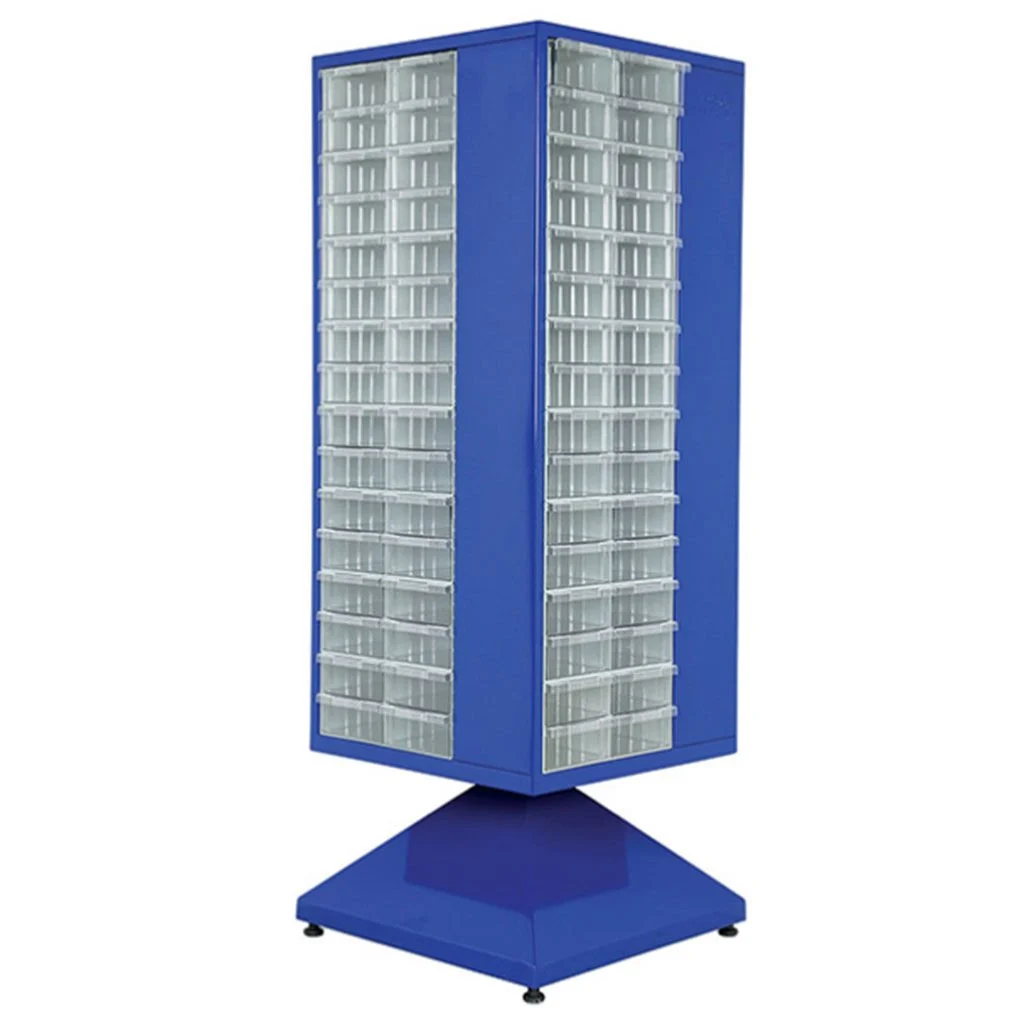 Plastik Çekmeceli Döner Metal Dolap PMD-016
