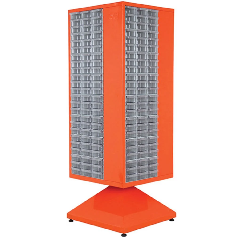 Plastik Çekmeceli Döner Metal Dolap PMD-017
