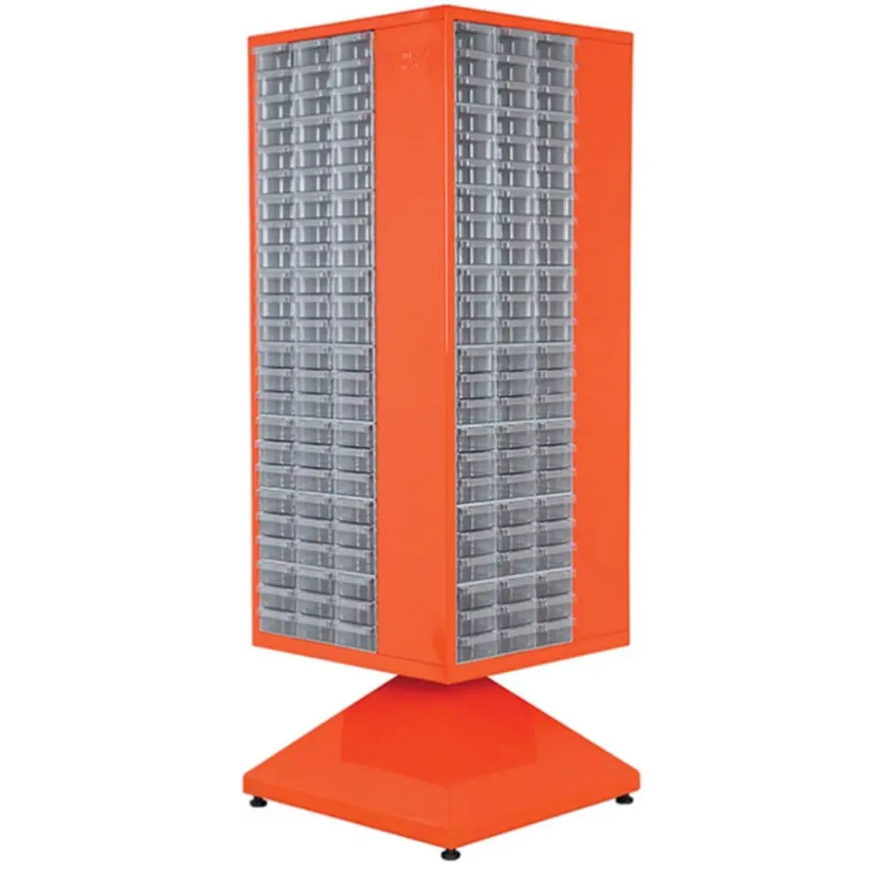 Plastik Çekmeceli Döner Metal Dolap PMD-017