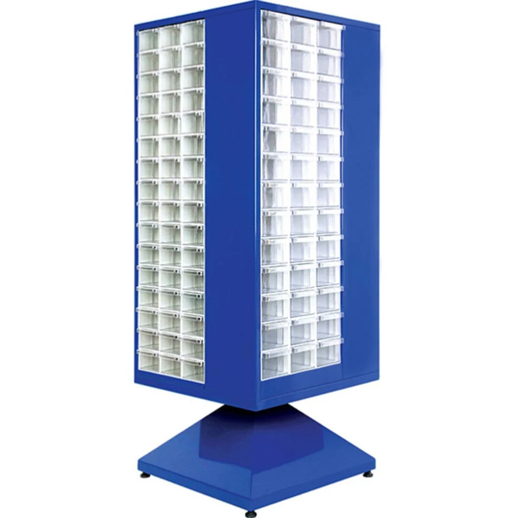 Plastik Çekmeceli Döner Metal Dolap PMD-018