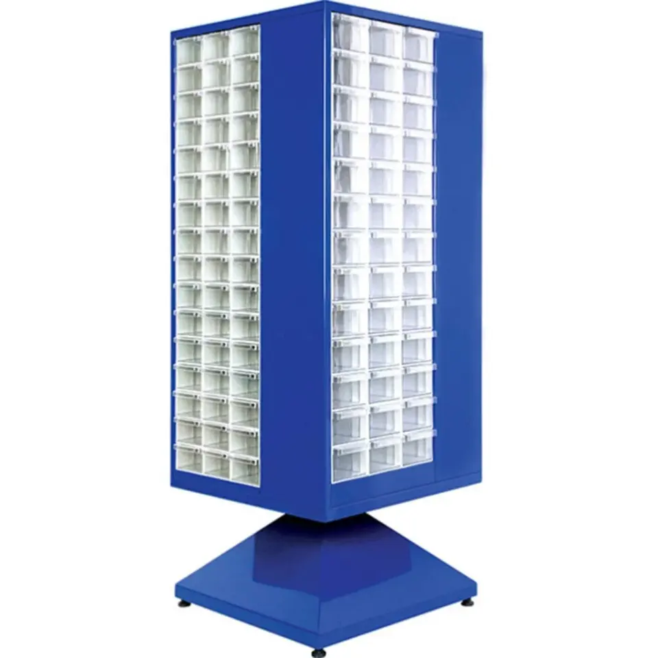 Plastik Çekmeceli Döner Metal Dolap PMD-018