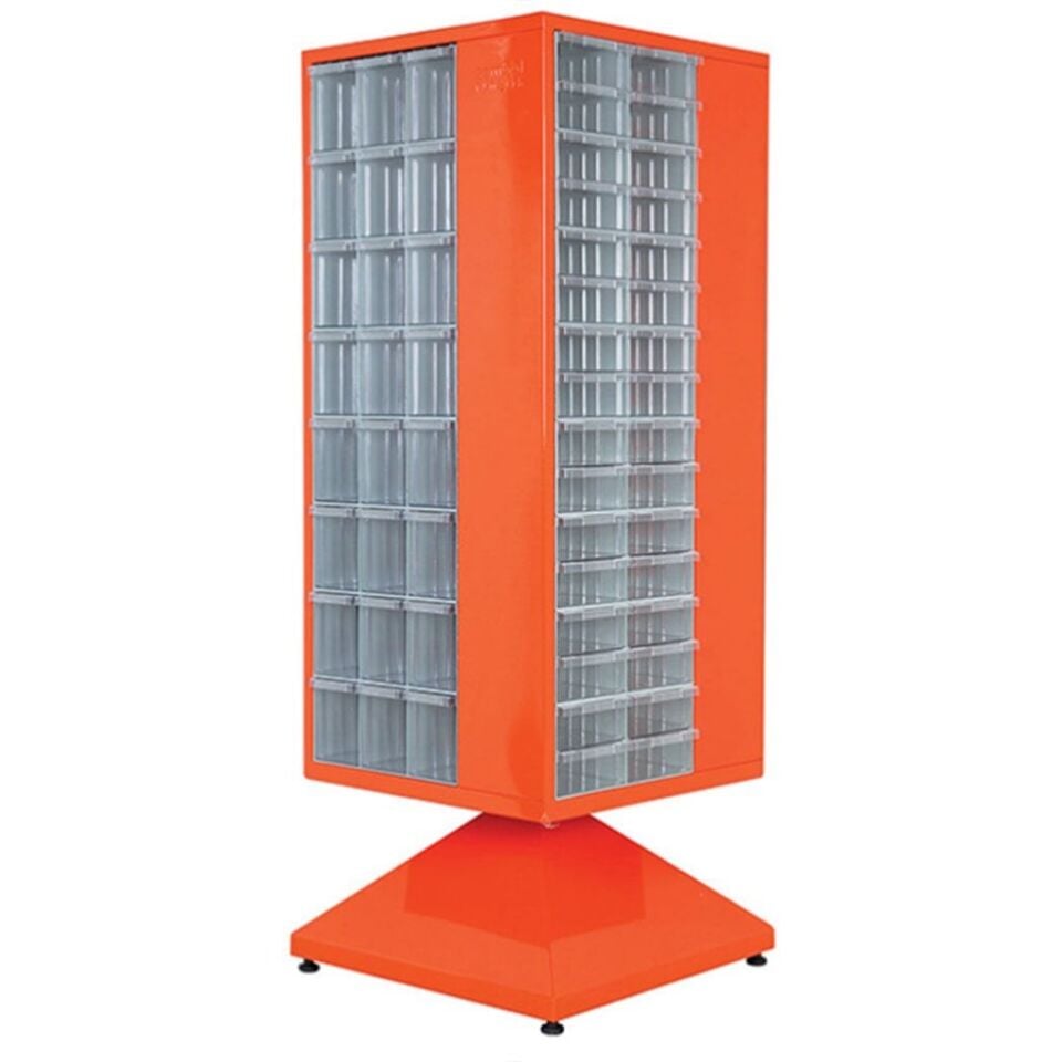 DP.205.100.19 Plastik Çekmeceli Döner Metal Dolap