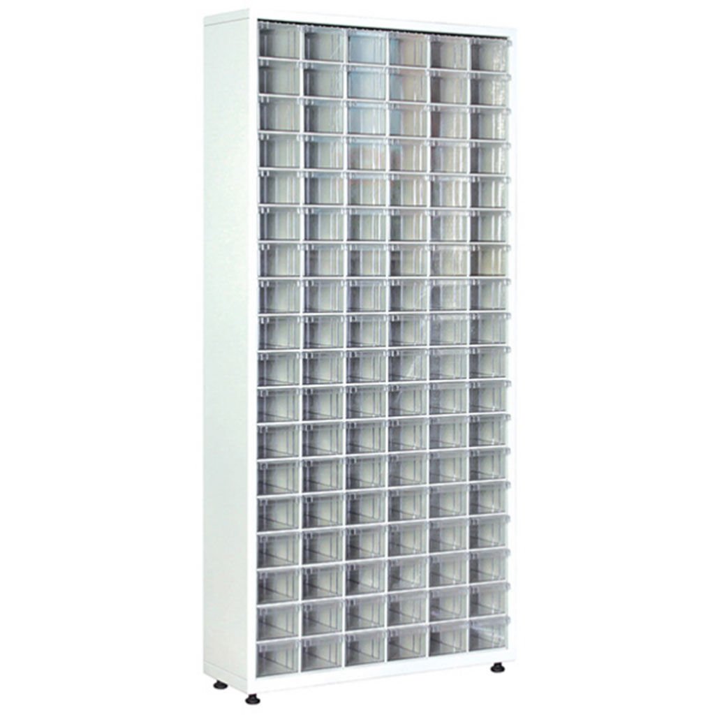 DP.205.100.06 Plastik Çekmeceli Sabit Metal Dolap