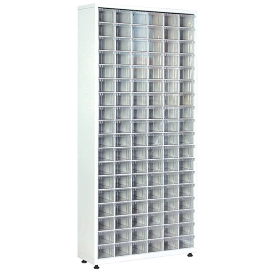 DP.205.100.06 Plastik Çekmeceli Sabit Metal Dolap