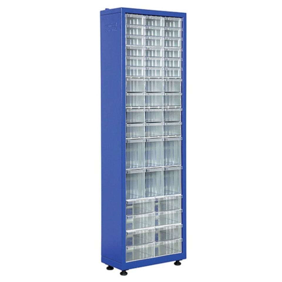 DP.205.100.13 Plastik Çekmeceli Sabit Metal Dolap