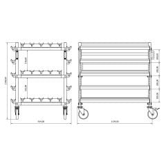 DP.100.100.03 Abkant Kalıp Taşıma Arabası