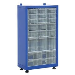 DP.205.100.21 Plastik Çekmeceli Sabit Metal Dolap