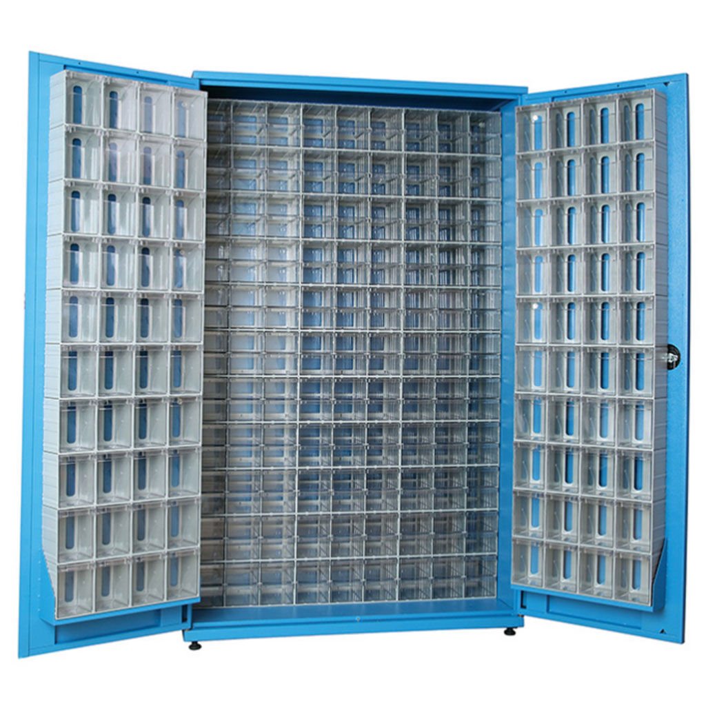 DP.205.100.22 Plastik Çekmeceli Sabit Metal Dolap