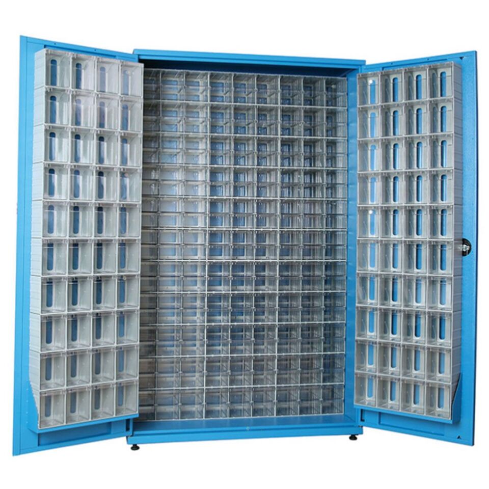 DP.205.100.22 Plastik Çekmeceli Sabit Metal Dolap