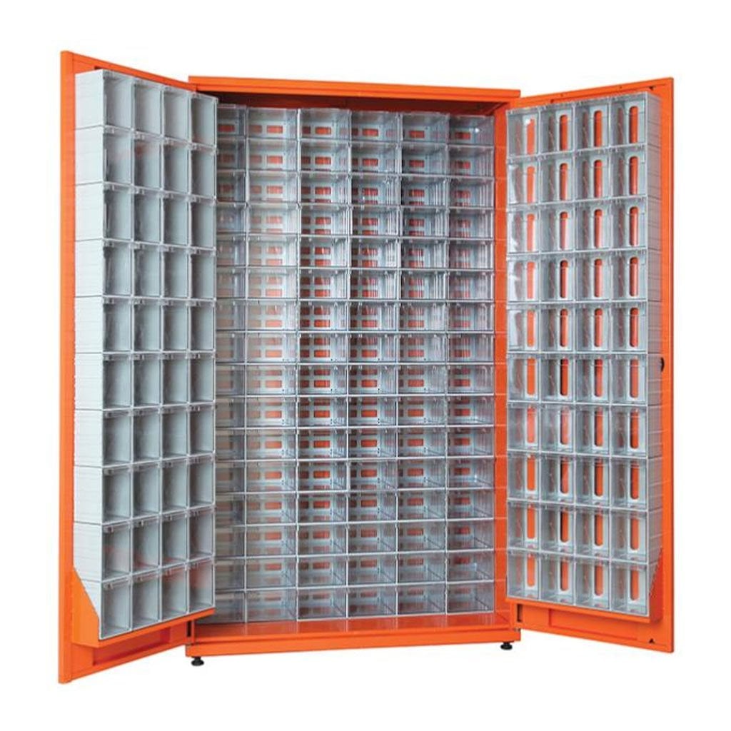 DP.205.100.23 Plastik Çekmeceli Sabit Metal Dolap