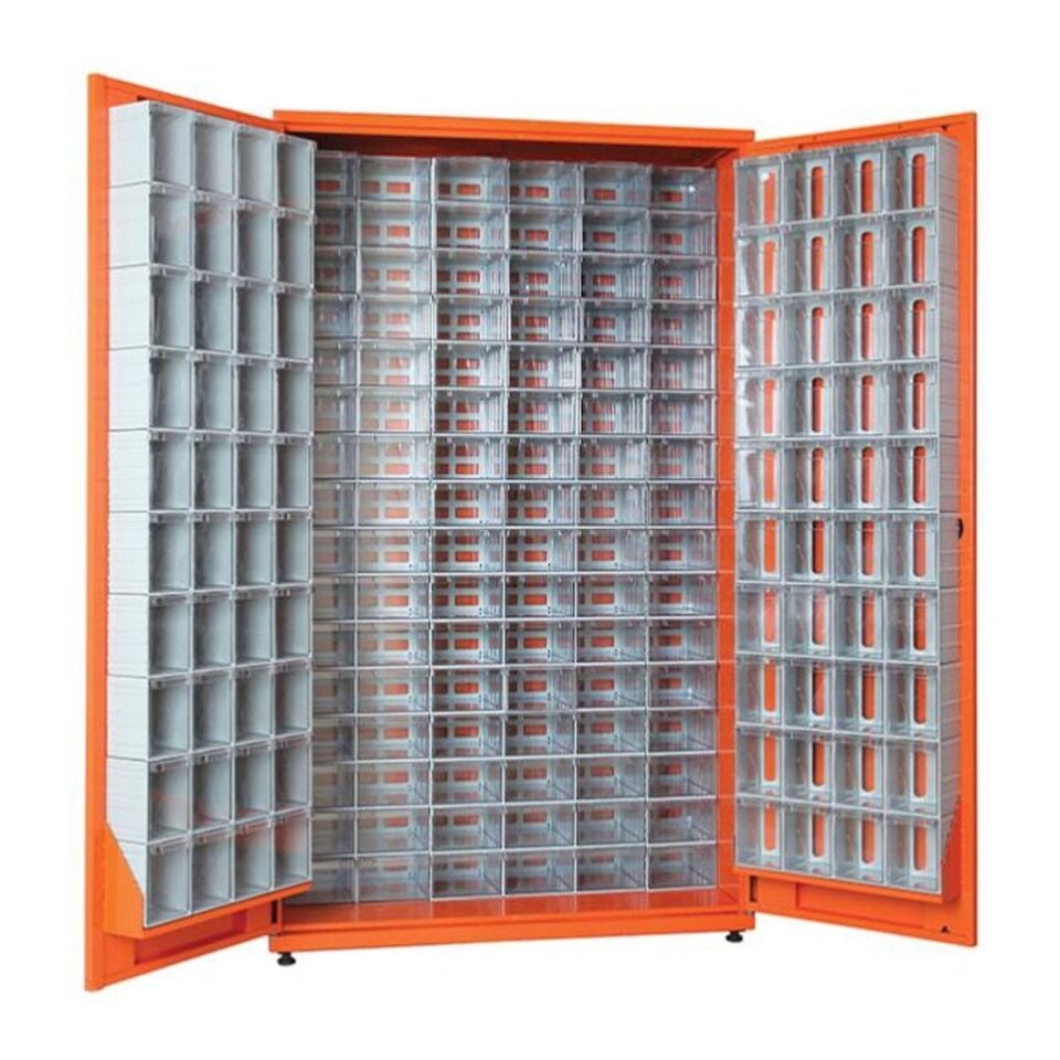 DP.205.100.23 Plastik Çekmeceli Sabit Metal Dolap