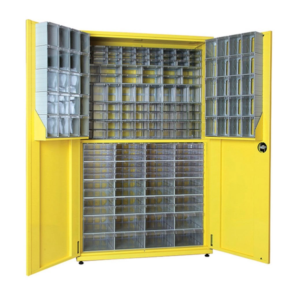 DP.205.100.25 Plastik Çekmeceli Sabit Metal Dolap