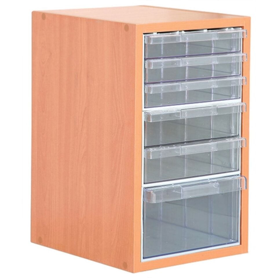 DP.205.100.11 Plastik Çekmeceli Sabit Ahşap Dolap