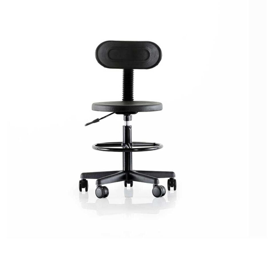 DP.115.100.04 Endüstriyel Çalışma Taburesi (Tam Çember + Sırtlık)