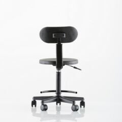 D.115.100.05 Endüstriyel Çalışma Taburesi (Yarım Çember + Sırtlık)