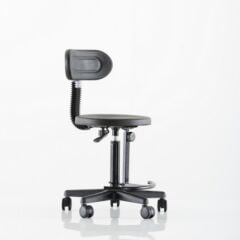 D.115.100.05 Endüstriyel Çalışma Taburesi (Yarım Çember + Sırtlık)