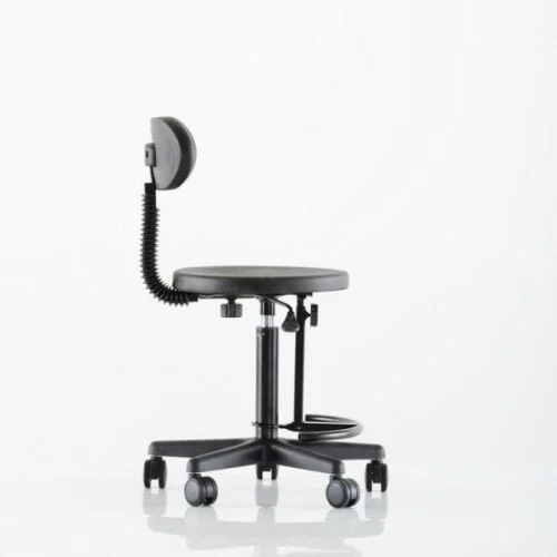 Endüstriyel Çalışma Taburesi (Yarım Çember + Sırtlık) ES-05