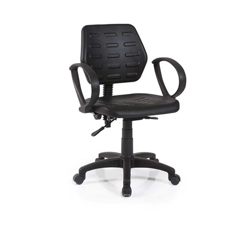 Endüstriyel Ergonomik Çalışma Taburesi (Kol Dayama + Sırtlık) ES-08
