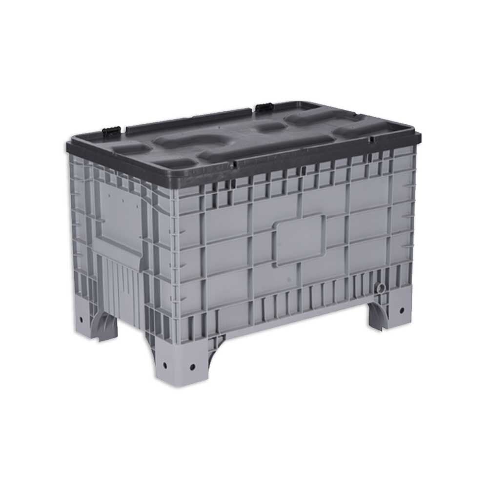 Kapalı Tip Plastik Konteyner Kasa (Menteşe Kapaklı) PK-03