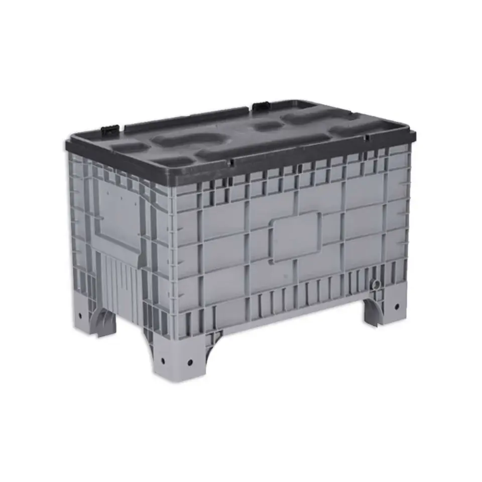 Kapalı Tip Plastik Konteyner Kasa (Menteşe Kapaklı) PK-103